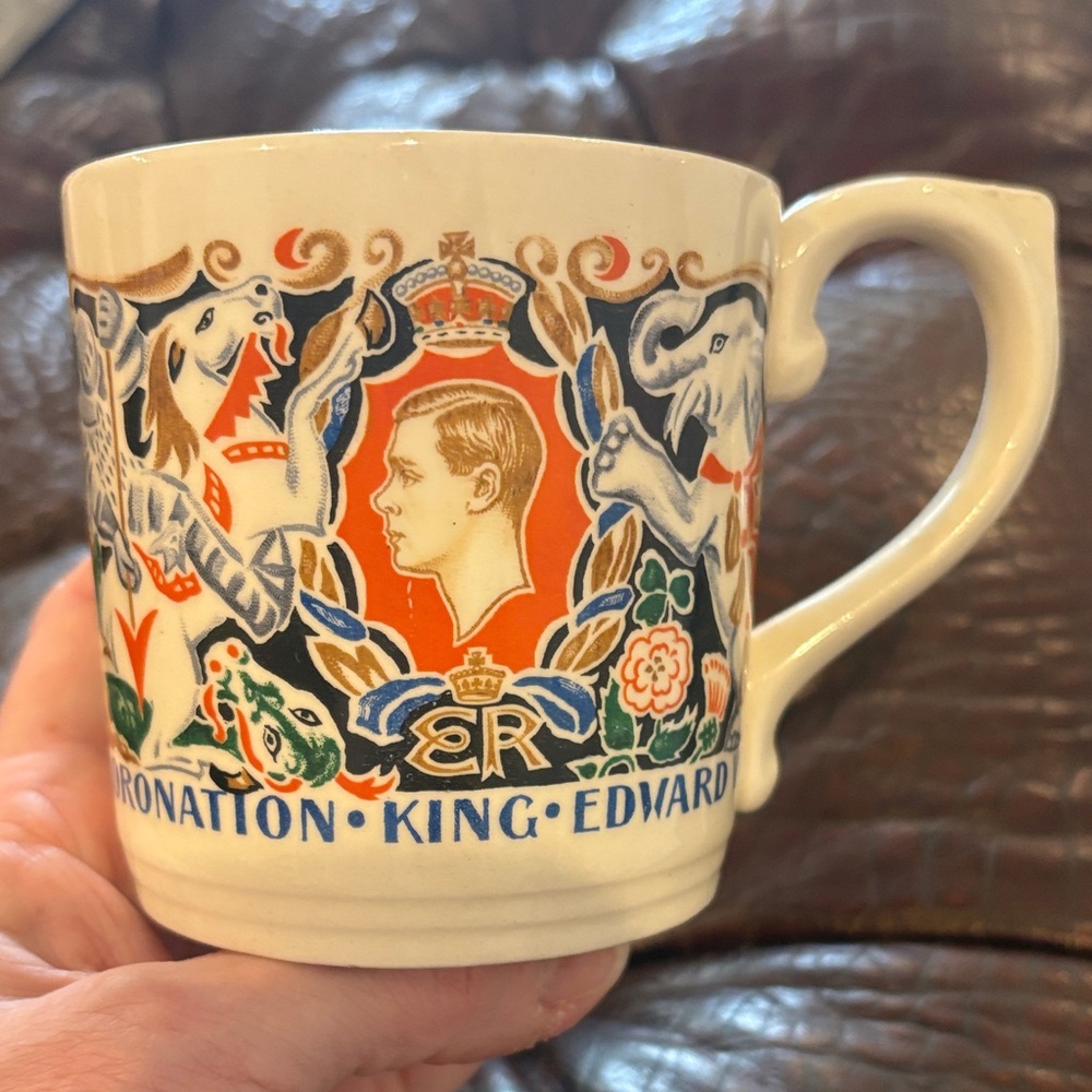 King Edward‎ VIII 1937 Coronation Mug with Royal Crest